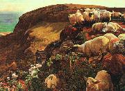 William Holman Hunt On English Coasts painting